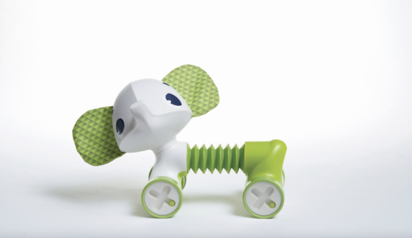 TINY LOVE – TINY ROLLING TOY – SAMUEL THE ELEPHANT | 3 months + Babies | Cognition Developing Flexible Toys | Green